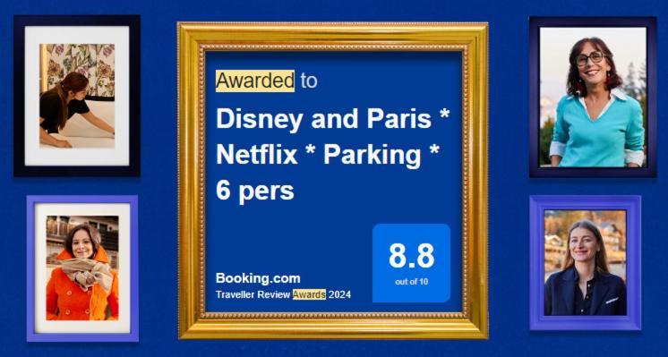 Disney And Paris * Netflix * Parking * 6 Pers Chessy  Exterior foto